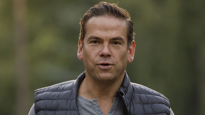 Lachlan Murdoch puffer vest