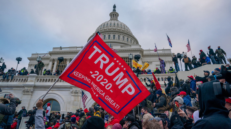 January 6 rioters storming Capitol