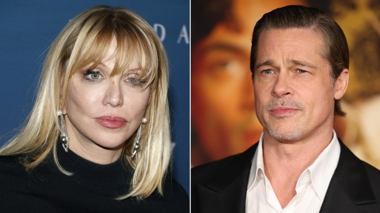 Courtney Love, Brad Pitt 