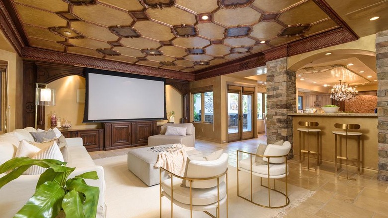 movie room in KUWTK estate