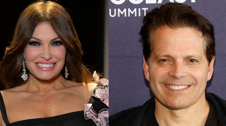 Split image of Kimberly Guilfoyle and Anthony Scaramucci smiling