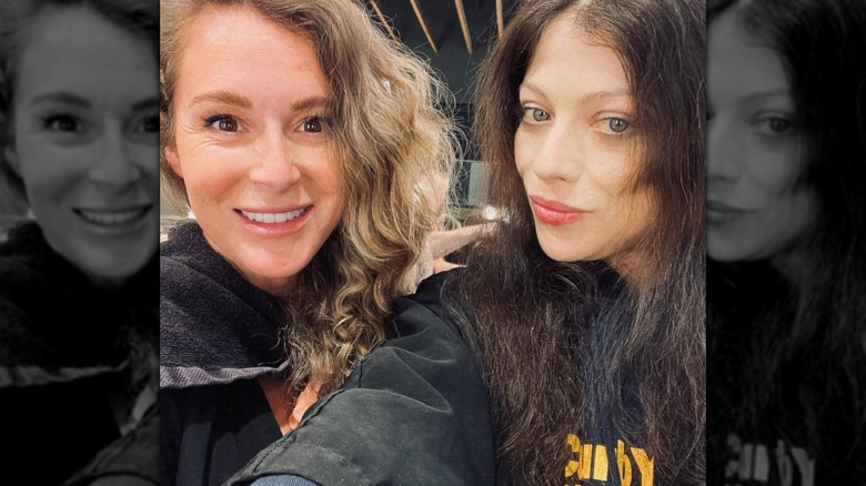 Michelle Trachtenberg selfie with Alexa Vega