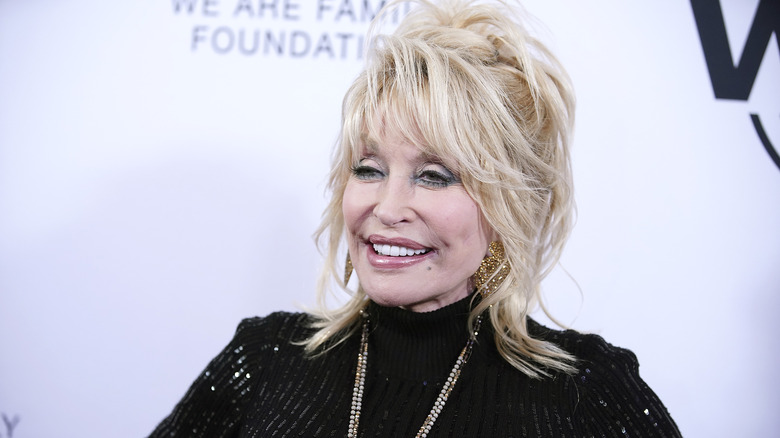 Dolly Parton smiling