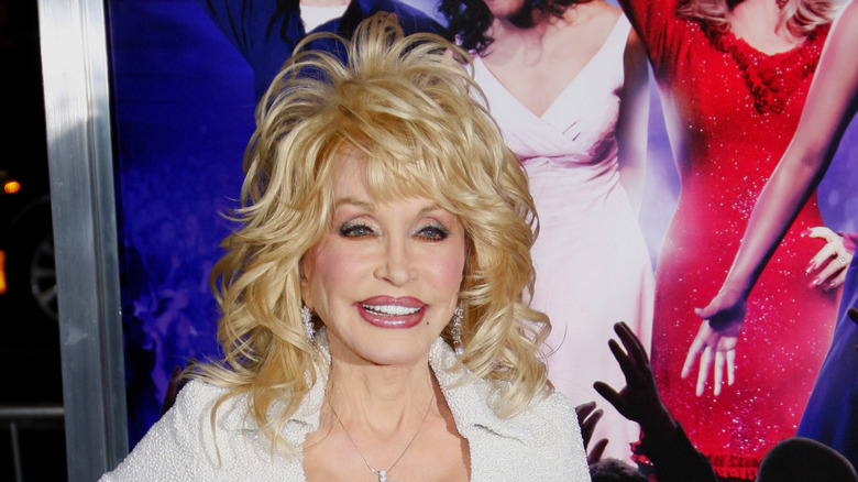 Dolly Parton smiling