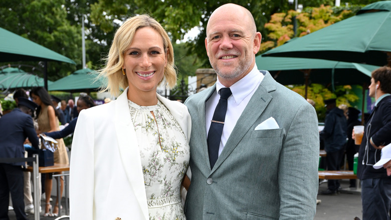 Zara and Mike Tindall smiling