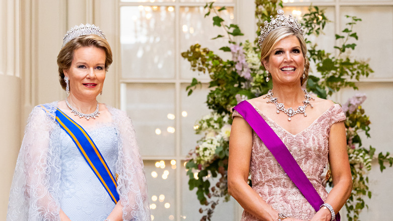 Queens Maxima and Mathilde