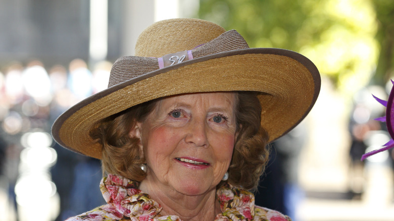 Lady Anne Glenconner smiling at camera