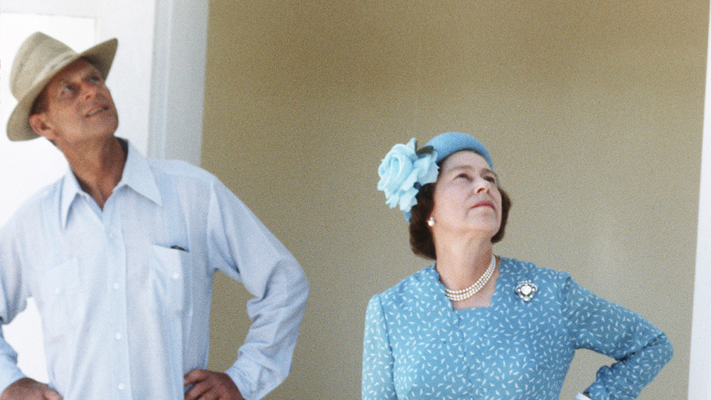 Prince Philip and Queen Elizabeth pose