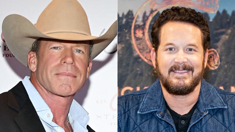 Yellowstone creator Taylor Sheridan and series star Cole Hauser