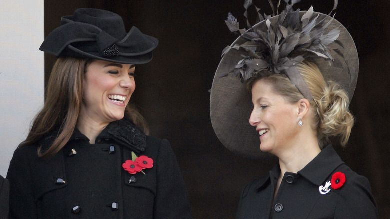 Kate Middleton Sophie Wessex laughing