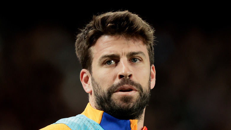 Gerard Piqué at a soccer game