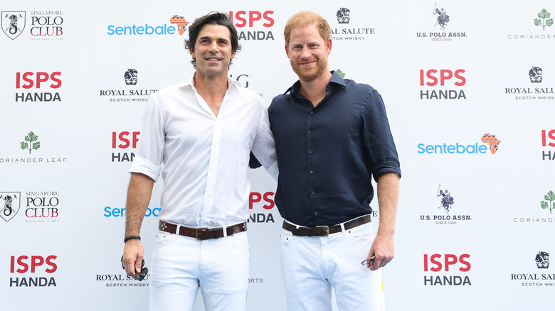 Nacho Figueras and Prince Harry at Sentebale polo match