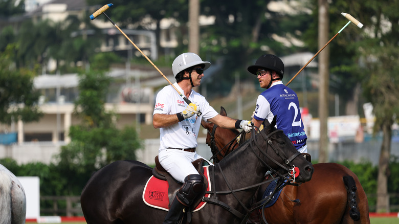 Nacho Figueras and Prince Harry playing polo