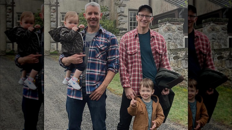 Anderson Cooper and Benjamin Maisani with sons