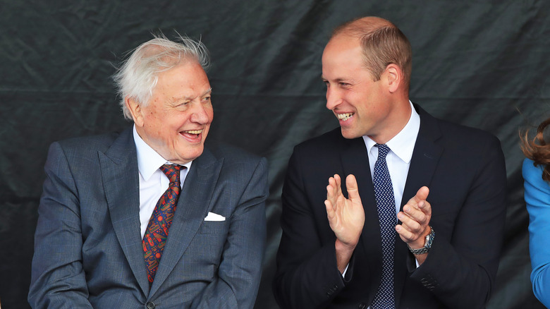 David Attenborough and Prince William 