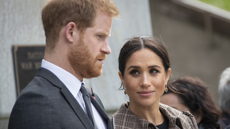 Harry and Meghan smiling 