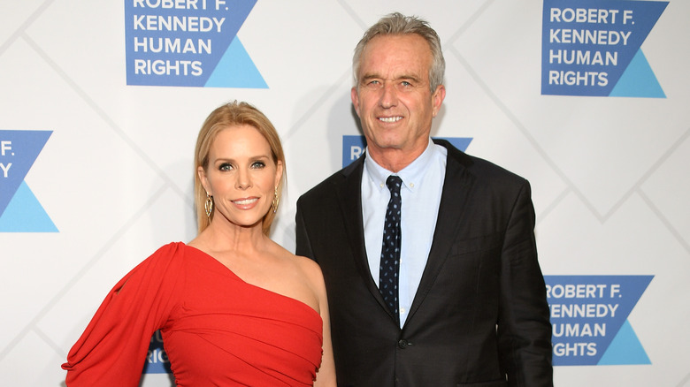 Cheryl Hines and RFK Jr. smiling