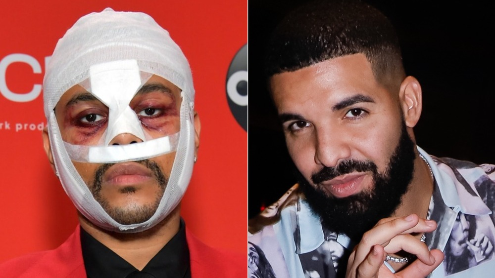 The Weeknd and Drake side-by-side