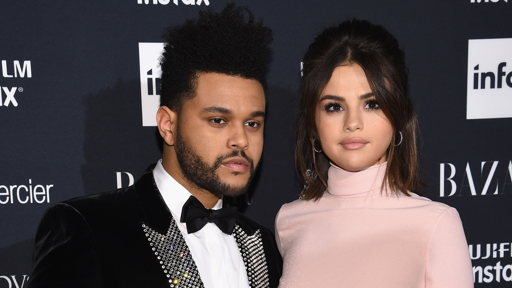 The Weeknd with Selena Gomez