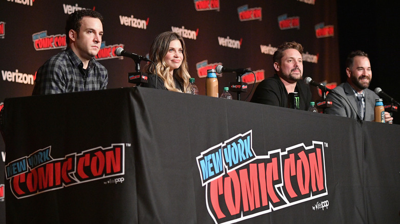 Ben Savage, Danielle Fishel, Will Friedle, and Aaron Sagers at 2018 New York Comic Con