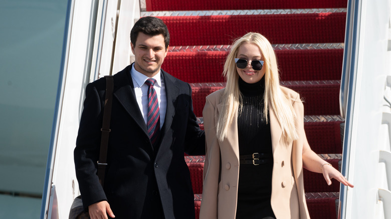 Tiffany Trump Michael Boulos airplane 