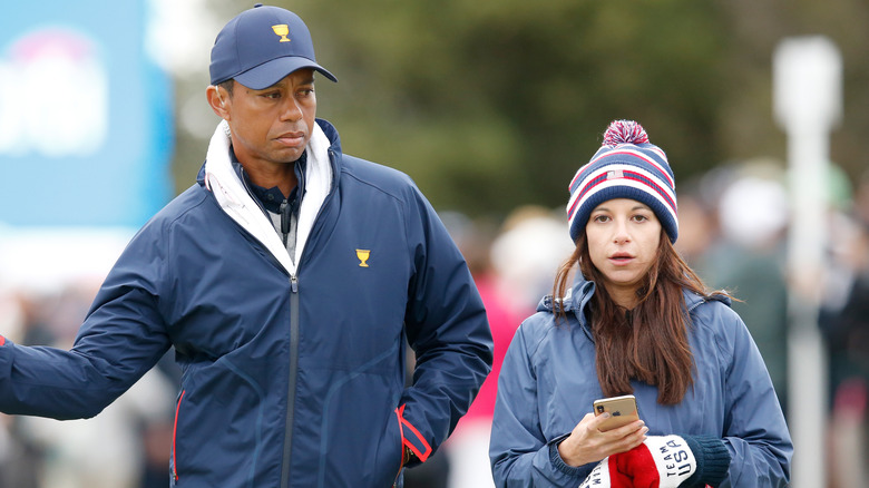 Tiger Woods with girlfriend Erica Herman