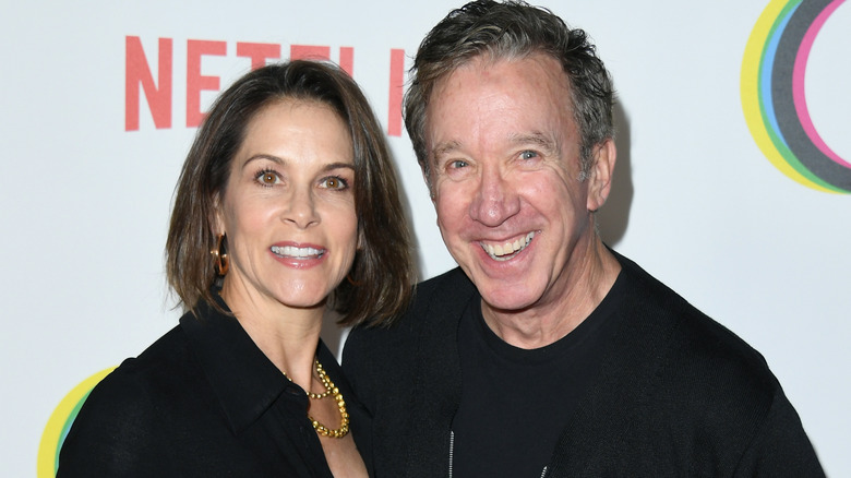 Tim Allen and wife Jane Hajduk laughing