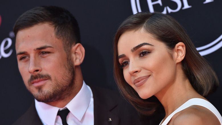 Olivia Culpo posing with Danny Amendola