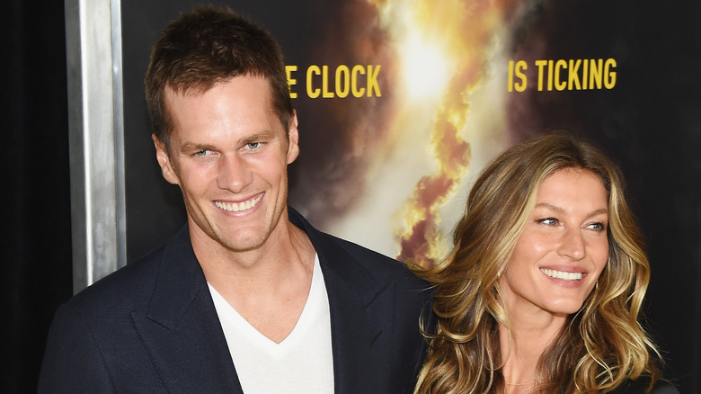 Tom Brady and Gisele Bündchen attending an event