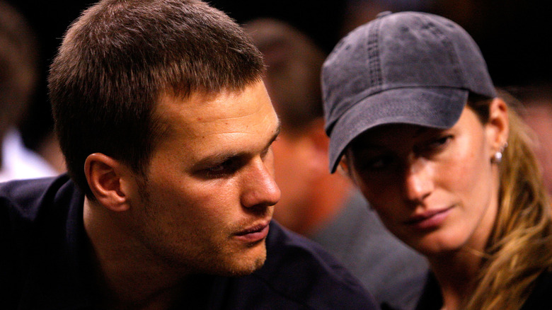 Tom Brady and Gisele Bündchen attending an event