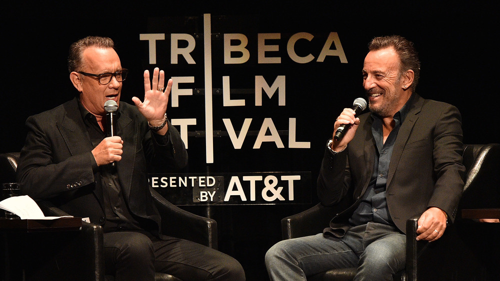 Tom Hanks and Bruce Springsteen at the Tribeca Film Festival