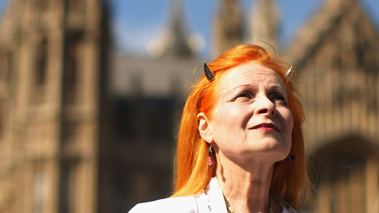 Vivienne Westwood at a protest