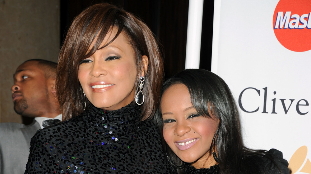 Whitney Houston with her daughter Bobbi Brown 