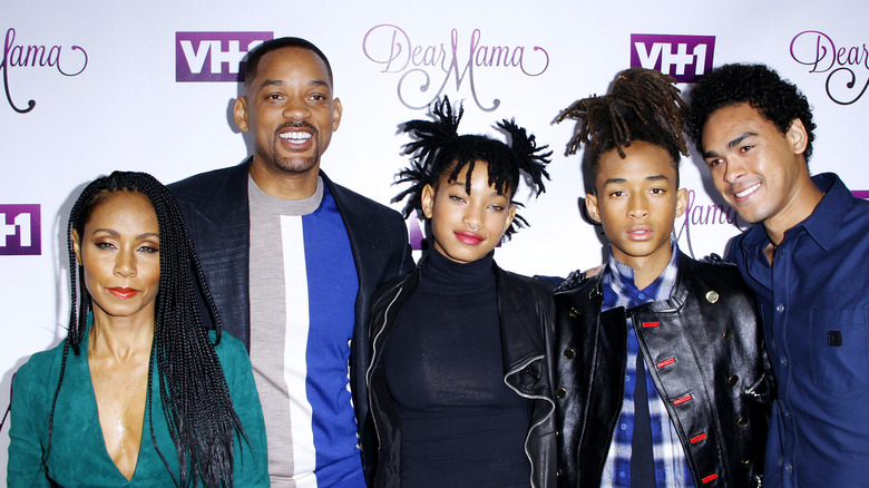 Jada Pinkett, Will, Willow, Jaden, Trey Smith