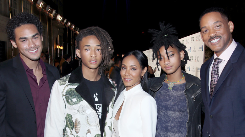 Trey, Jaden, Jada Pinkett, Willow, Will Smith