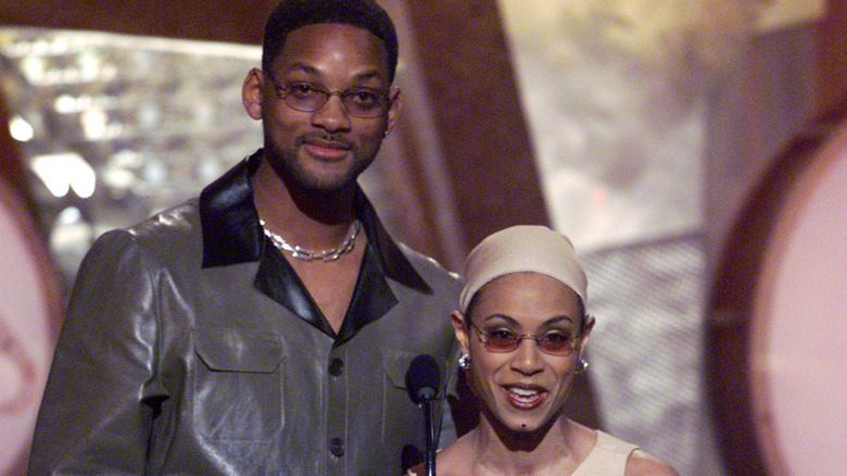 Will Smith, Jada Pinkett Smith on stage