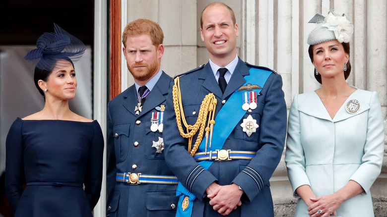 Meghan Markle, Prince Harry, Prince William, and Kate Middleton attend an event together