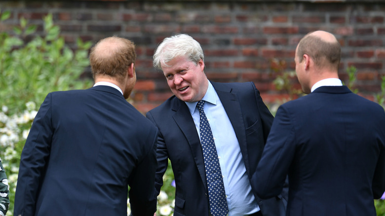 Earl Spencer with William and Harry 