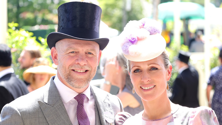 Mike and Zara Tindall attending an event