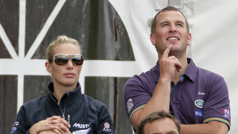 Peter Phillips and Zara Tindall at a sporting event