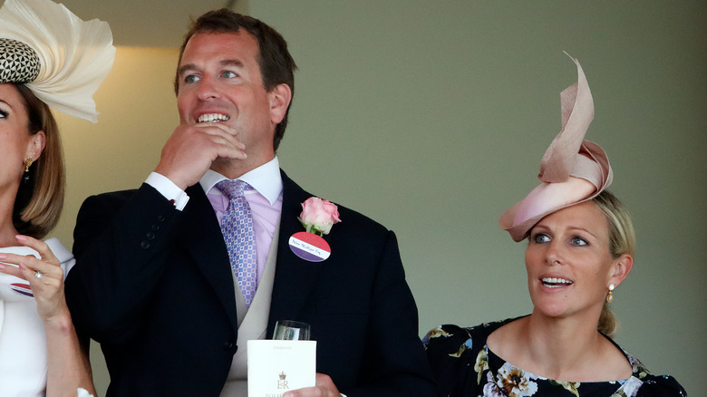 Peter Phillips and Zara Tindall at a sporting event