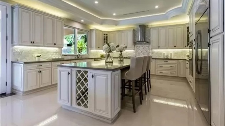 Kitchen in Zendaya's Northridge home