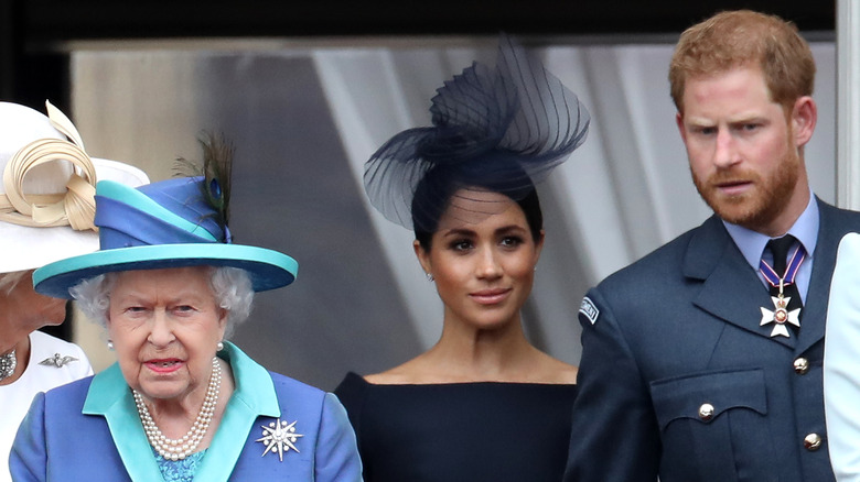 Queen Elizabeth, Meghan Markle, Prince Harry