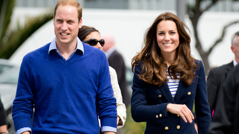 william and kate walking