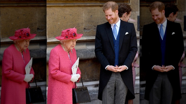 Prince Harry and Queen Elizabeth