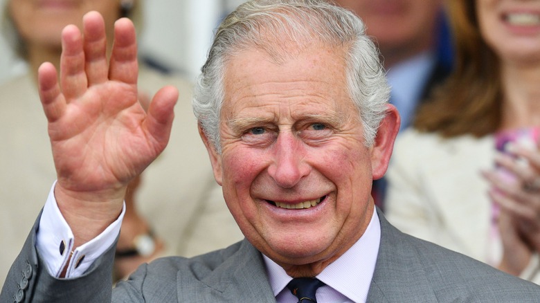 Prince Charles waving