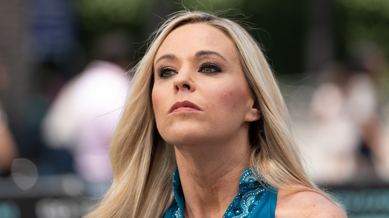 Kate Gosselin looking away from the camera 