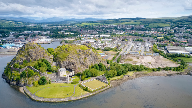 View of Dumbarton Castle, Scotland