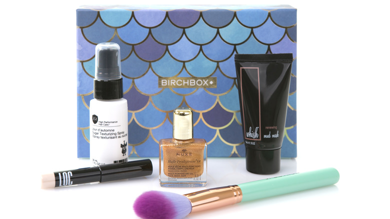 Birchbox with products