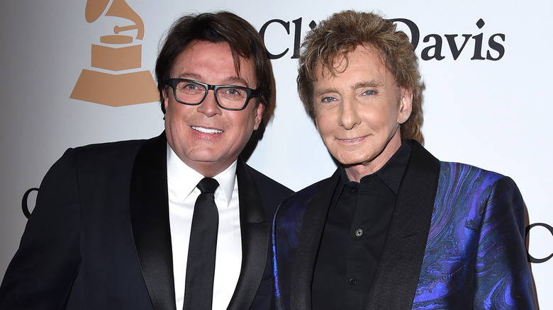 Garry Kief and Barry Manilow smiling